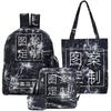 Student Schoolbag Backpack + Tote Bag + Shoulder Bag + Pencil Bag + Money Bag Combination Five-Piece Set