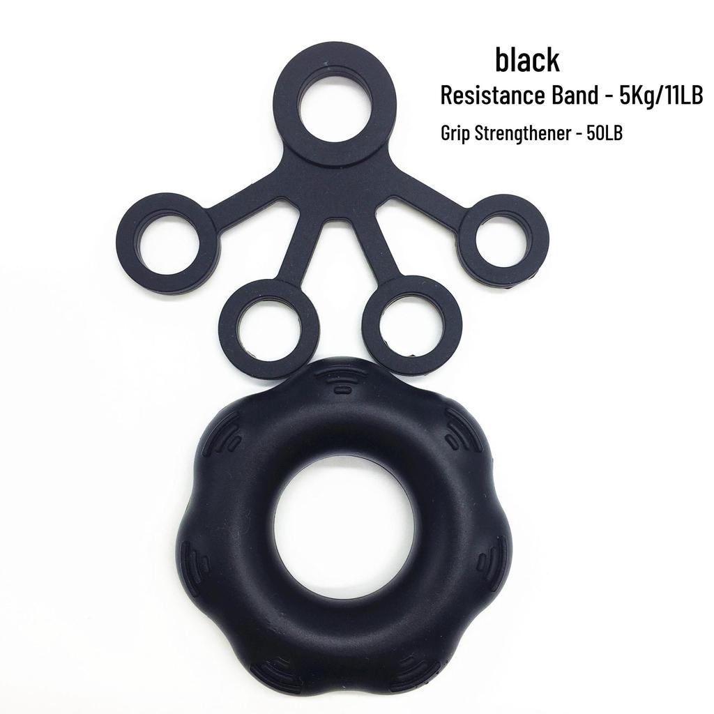 In-Stock Silicone Finger Resistance Band Hand Exerciser and Rehabilitation Trainer