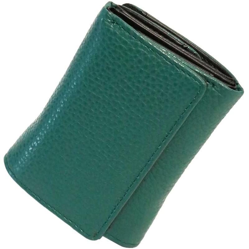 

[Berkut] green trifold wallet men s Popularity genuine leather large capacity italian leather ladies compact trifold wallet mini wallet 1071040-F-130a