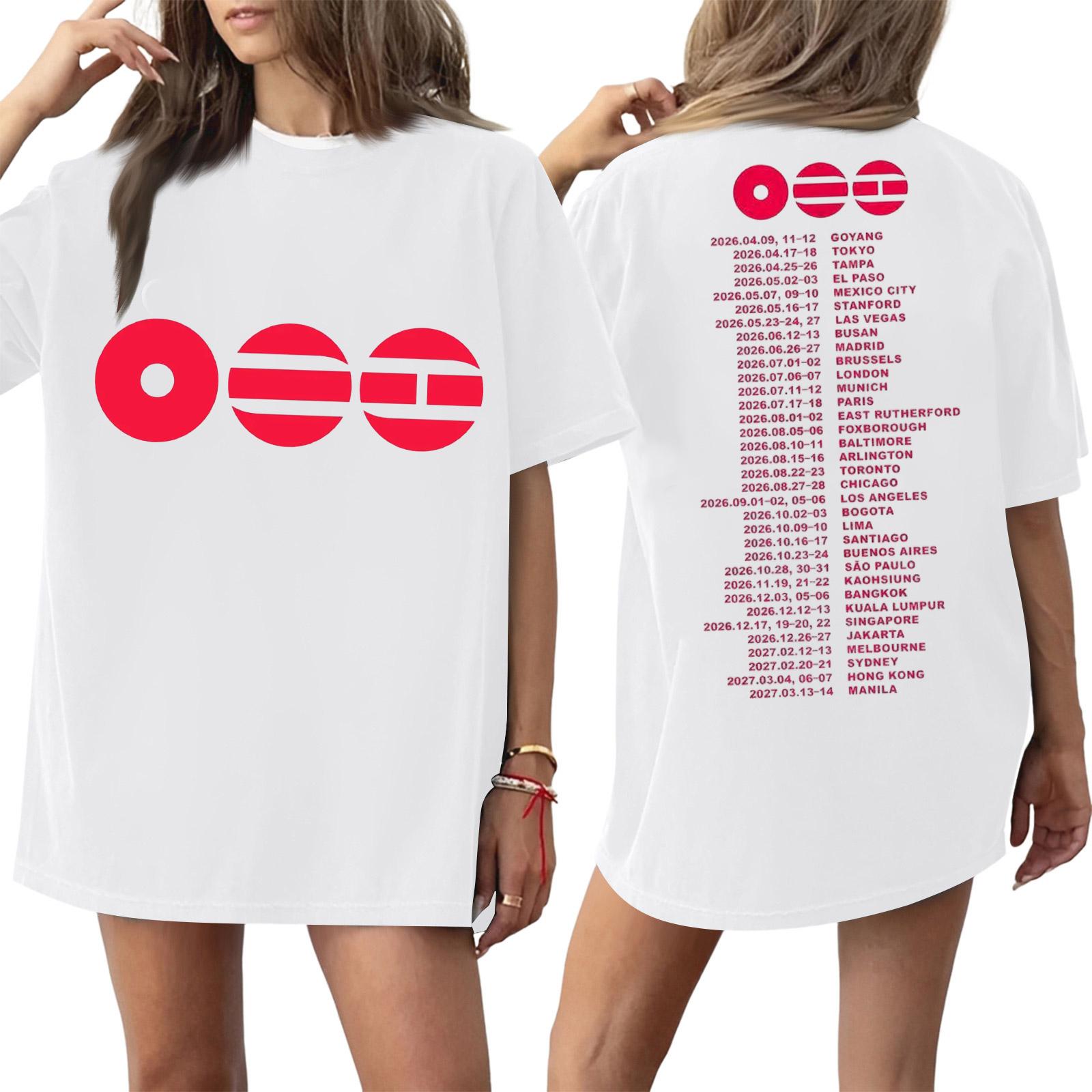 

Womens T Shirts Short Sleeve Shirts Pullover Summer Spring Tops Blouses XL білий