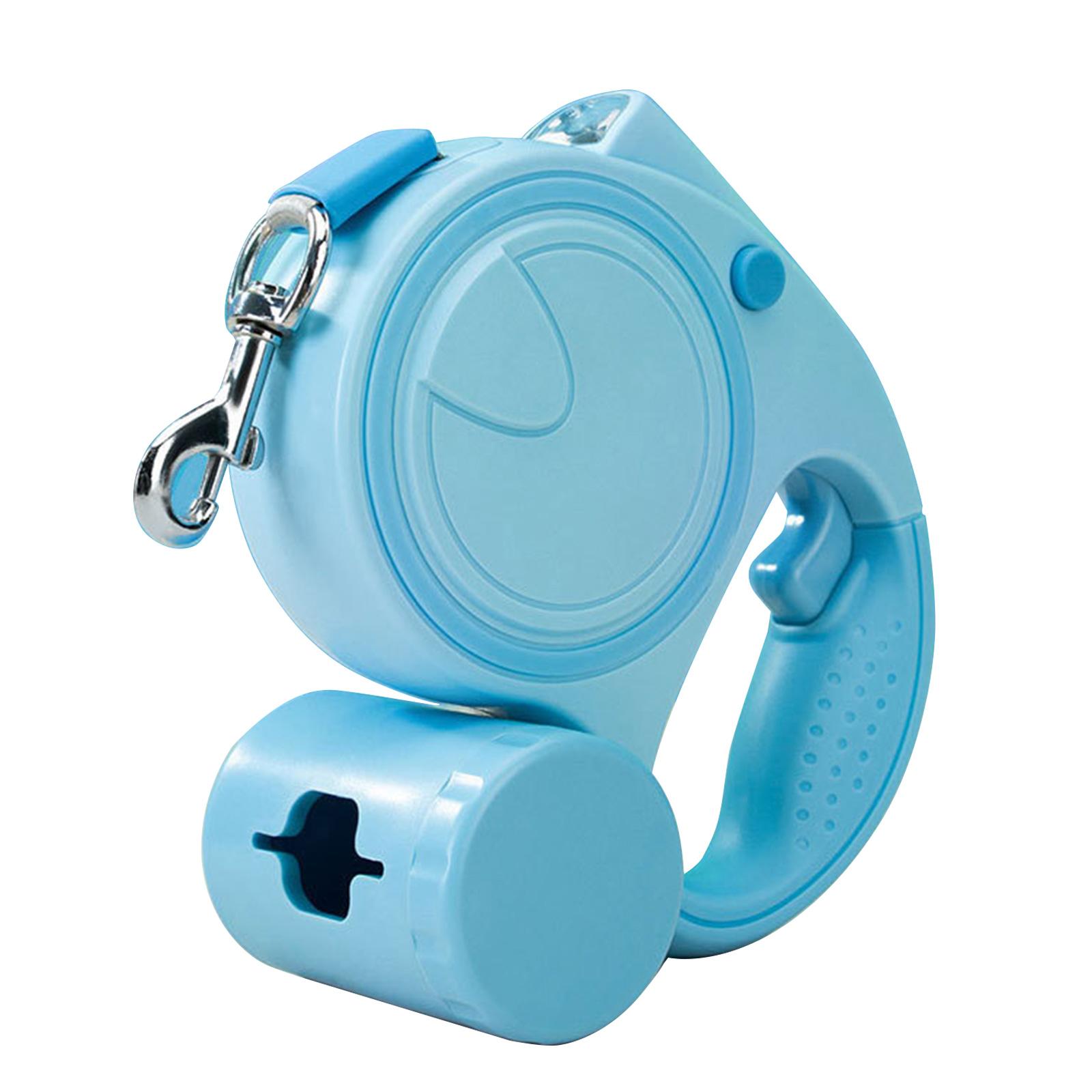 

Выдвижной поводок для собак 10 футов/16 футов поводок для выгула домашних животных светодиодный держатель для мешков для какашек для маленьких средних собак нескользящая ручка 3