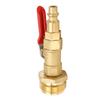 Dual Purpose Winterize Adapter with Quick Plug Brass Ball Valve 3 4in GHT Thread for RV Camper Boat Trailer