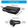 Super Fast Quick Charging 4USB 24W QC3.0 Car Charging, Fast Charging Adapter with LED for Phones and Tablets