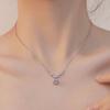Brilliant Full Drill Clavicle Chain Jewelry Pendant Necklace Personalized Bright Necklace  Women