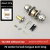 Stainless Steel and Wood Bathroom Door Knob Lock 5831