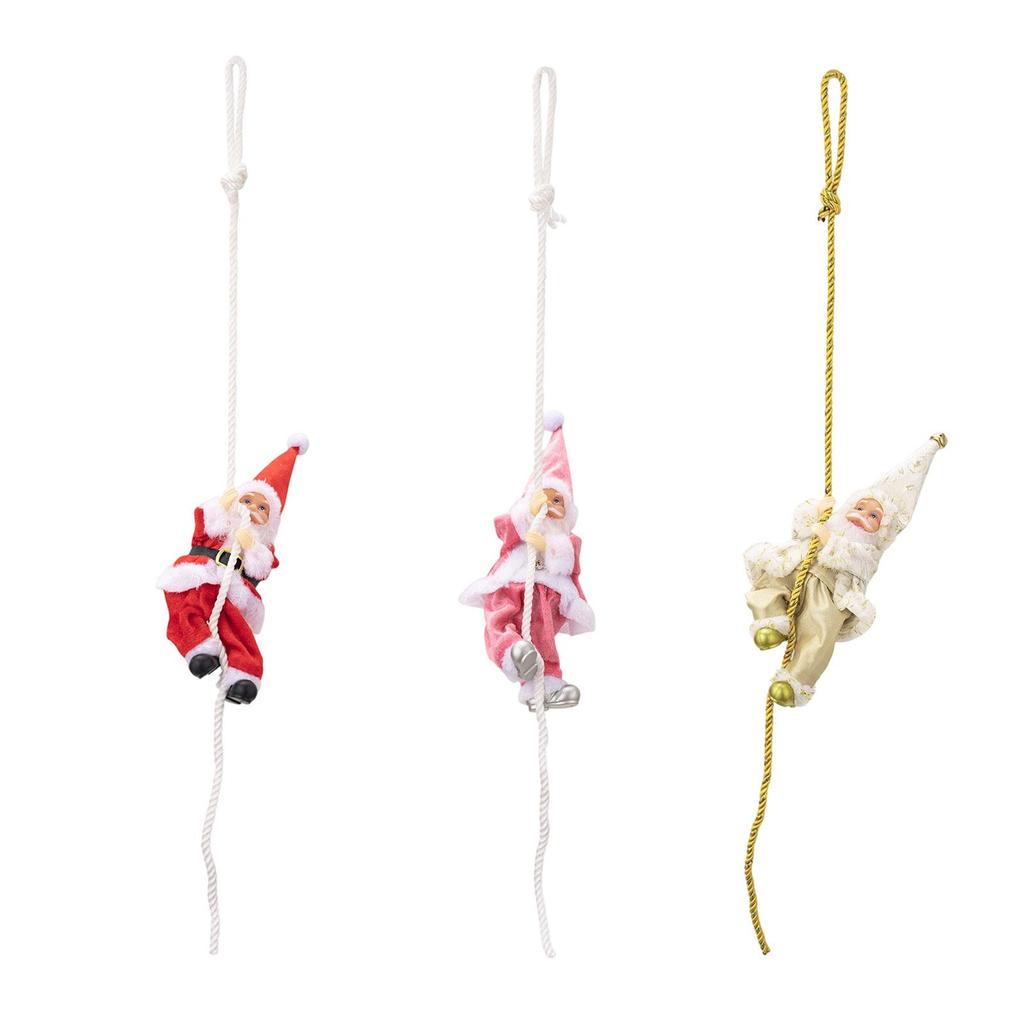Christmas Santa Climbing Rope Christmas Ornament Santa Figure