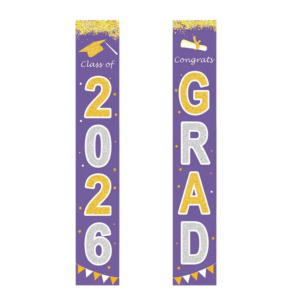 Graduation Class Decoration Door Flag Hanging Flag Graduation Party Decoration Supplies