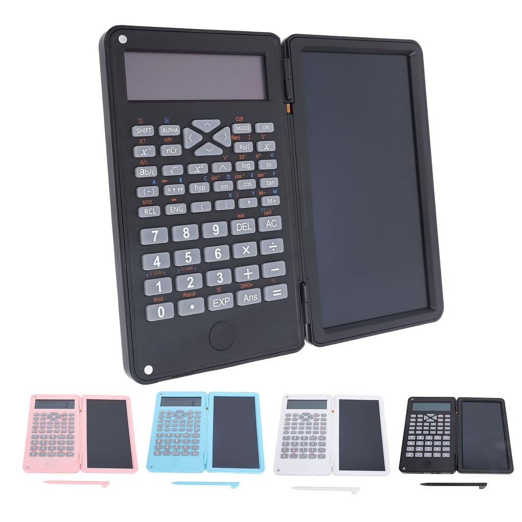 Calculator științific de birou Afișaj cu 2 linii cu tabletă de scris LCD de 6 inchi Calculator pliabil pentru 