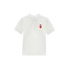New MLB Polo Shirt Unisex Cream White 3APQH0133-50IVS