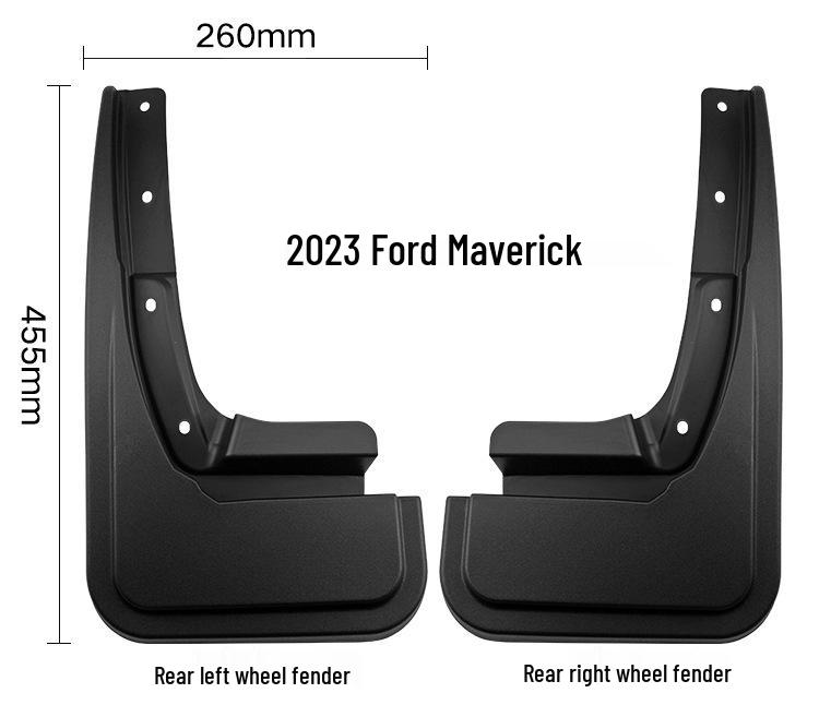 Ford Maverick Front and Rear Tire Mudguards
