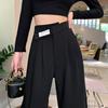 2026 Women's High Waist Loose Fit Straight Leg Suit Pants - Spring/Autumn