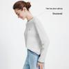 Navigare Women's Tencel Wool Faux Two-Piece Color-Block Long-Sleeve Top