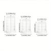 Multi-layer rotating white plastic jewelry storage box, transparent anti-oxidation hair accessories and hair ring display tray
