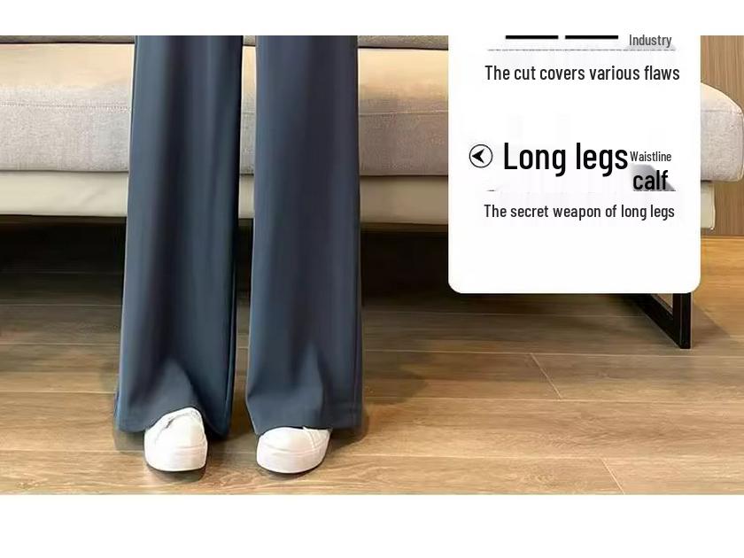 Women's High Waist Wide Leg Trousers - Spring & Autumn 2025 Collection