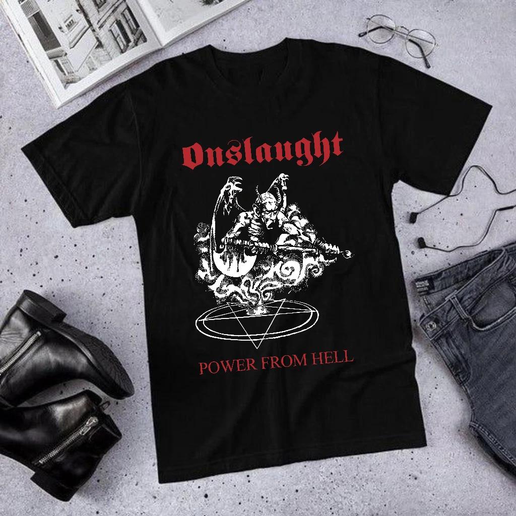 

ONSLAUGHT Power From Hell T-Shirt - Heavy Metal Band Merchandise 2XL