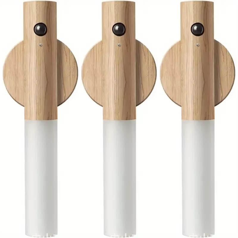 LED USB Night Light Magnetic Wall Lamp Kitchen Cabinet Closet Light Home Staircase Bedroom Table Move Lamp Bedside Lighting -1PC