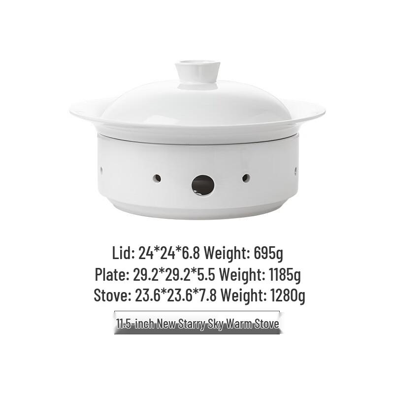 Jinmeili Ceramic Round Food Warming Plate