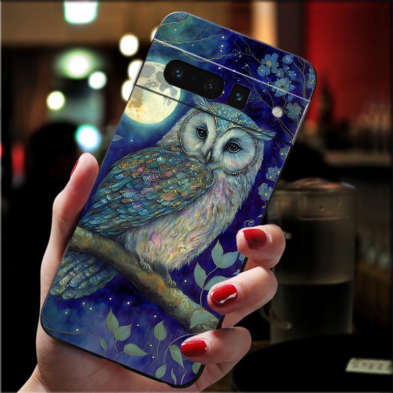 

Phone Case For Google Pixel 10 9 Pro XL 9A 8 7 6 Pro Pixel 8A 7A 6A Pixel 8 7 6 5 Cute Owl Cartoon Google Pixel 9