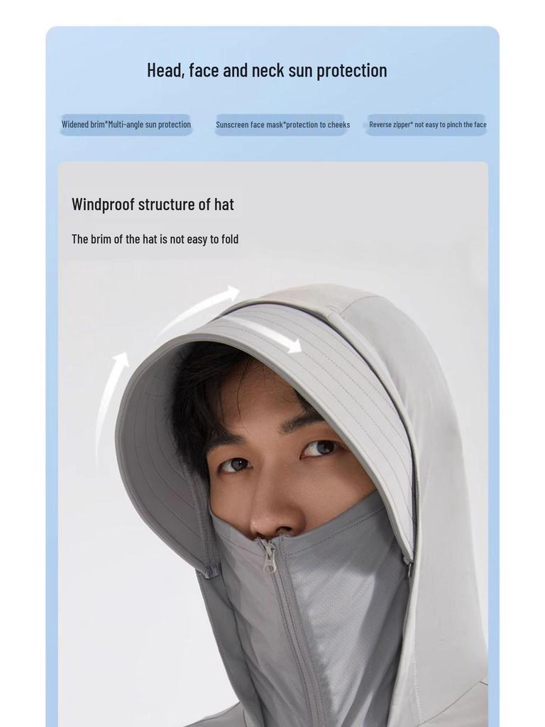 Woodpecker UPF50+ Ice Silk Sun Protection Jacket - Breathable, Lightweight, UV-Blocking Outerwear for Men and Women