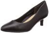 Randa Women's KP08603 3E/Stress-Free Round Toe Pumps, Size 24.5cm, Black/Small