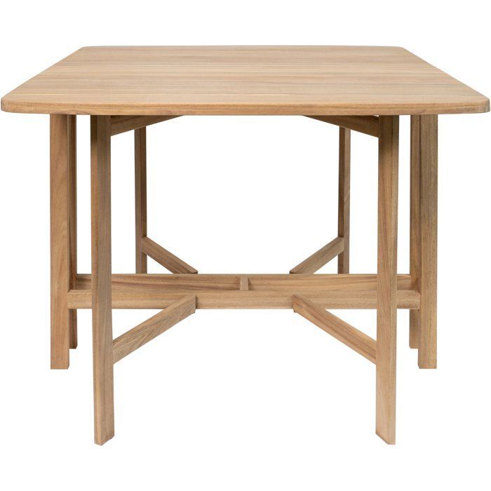Table de jardin - FERRET - Pliante - Bois d'Acacia FSC - 21/55/90 x 90 x 75 cm - 4 personnes