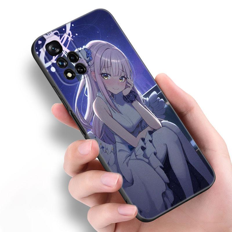 Blue Archive Game Black Silicone Phone Case For Xiaomi POCO X3 X4 NFC F5 M3 M4 M6 X5 X6 Pro F3 F4 GT 5G C55 C65 M5