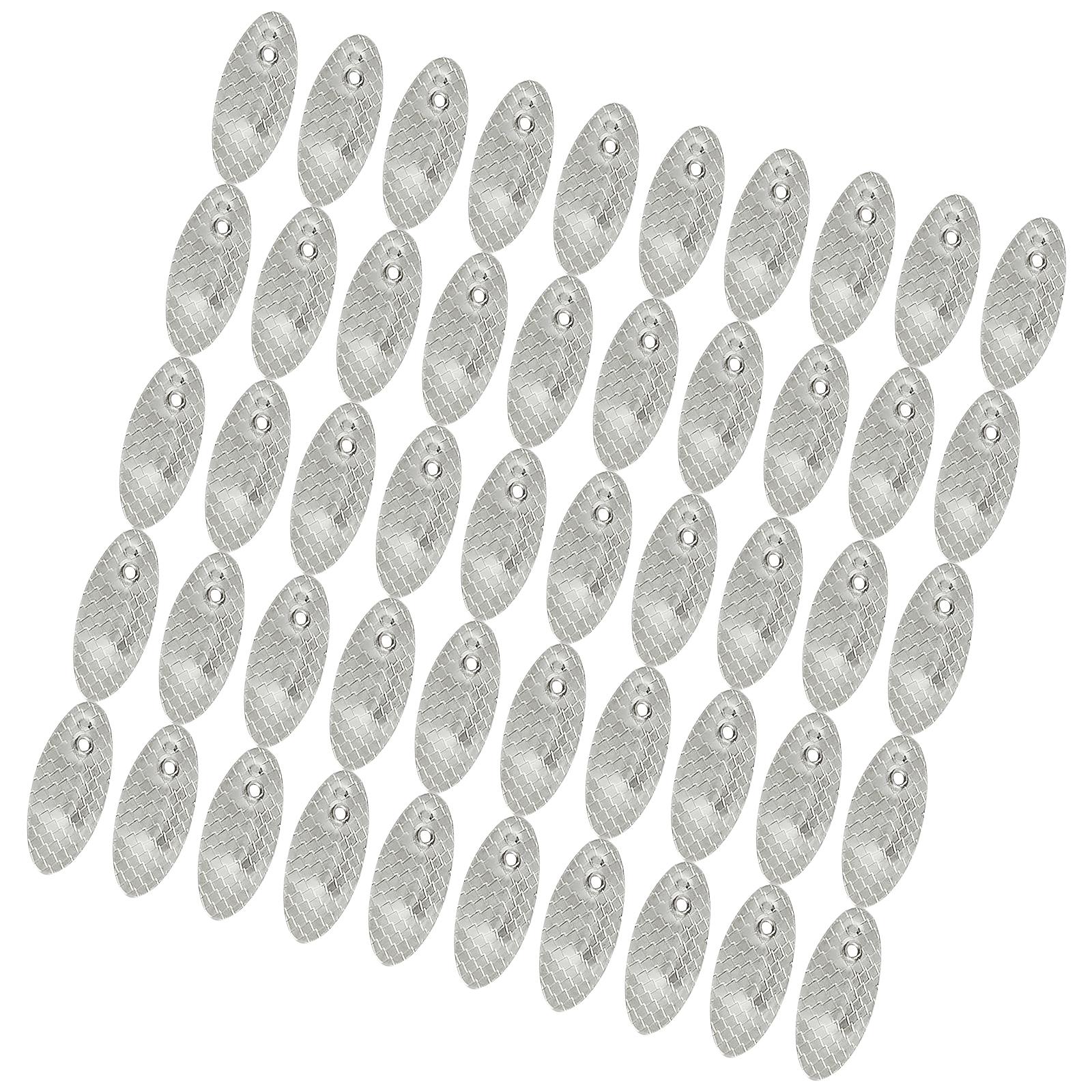 

50 шт. рыболовные блесны, оснастки, вращающиеся блесны, блесны, лезвия, блесны, блесны, свимбейты для пресноводной рыбалки 6 серебряный