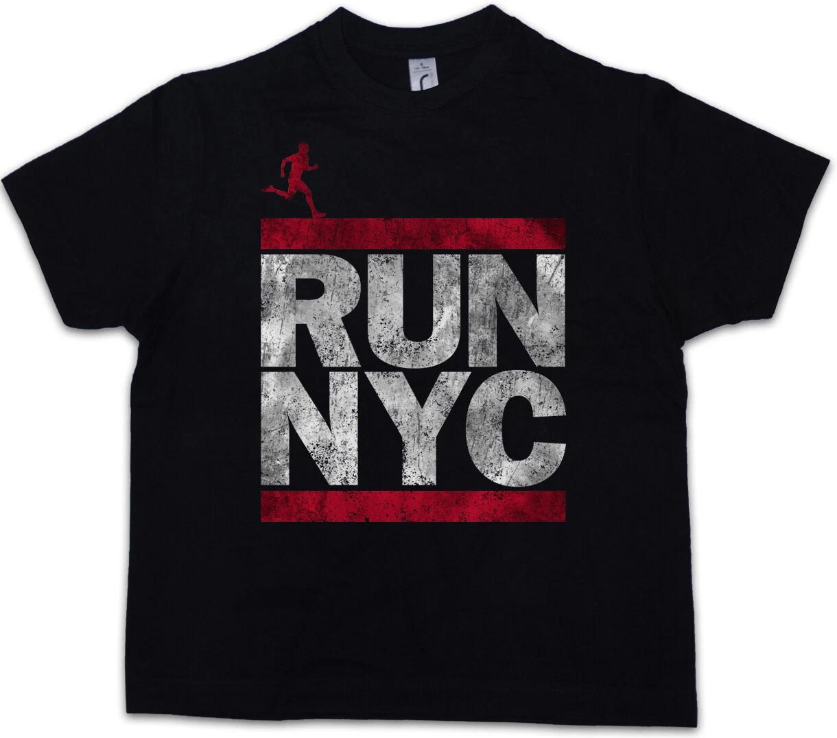 RUN NYC Kids Boys kids boys T-Shirt New York City Run Fun DMC Marathon Letters Hip Hop 110