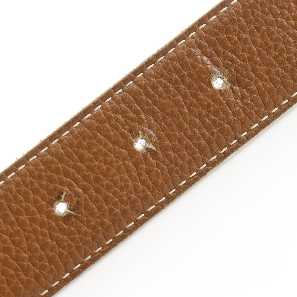 Hermes H Belt 85 Belt Reversible Black / Brown Calfskin Unisex Used