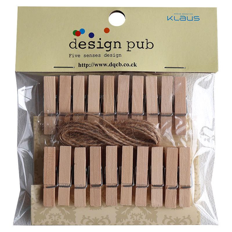 Colored Heart Wooden Clips for Festival Home Decoration and Photo Storage