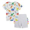 Children's Clothing Short-sleeved Set Summer New Boys Short-sleeved T-shirt Set Cartoon Printing