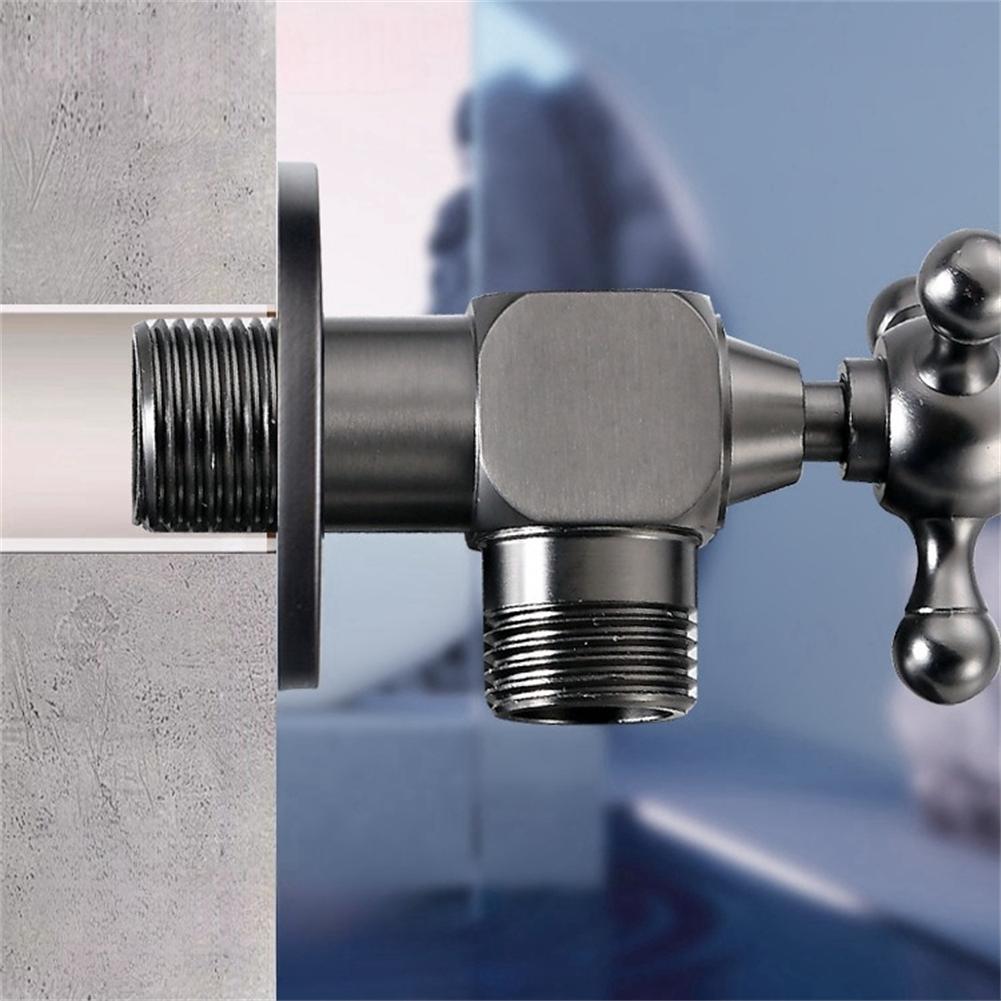 Brass Hot Cold Inlet Valve Toilet Angle Valve Triangle Valve For Bathroom Sink Water Heater Stop Valve Bathroom Accessories