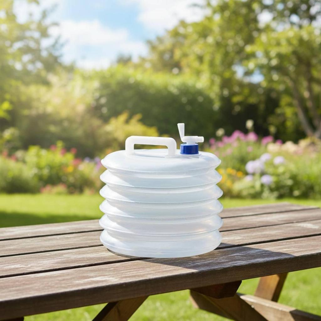 Tragbarer Wassertank mit großem Fassungsvermögen, faltbar, mit Hahnen, Outdoor-Ausrüstung für Camper,