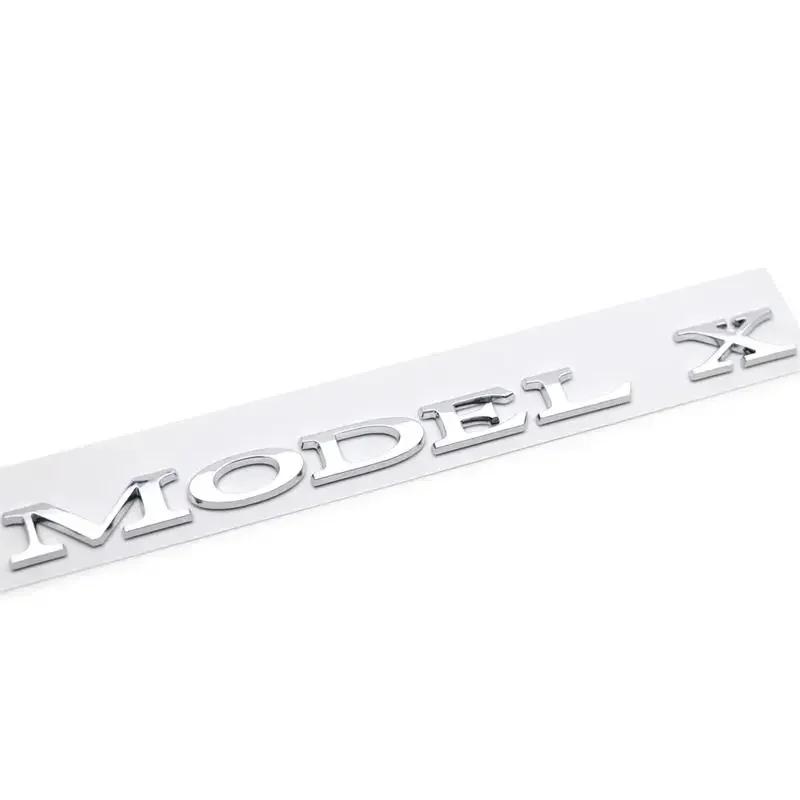 ABS Car Rear Sticker Letter Emblem Trunk Tail Badge Styling for Tesla MODEL 3 MODEL S MODEL X Exterior Accessories