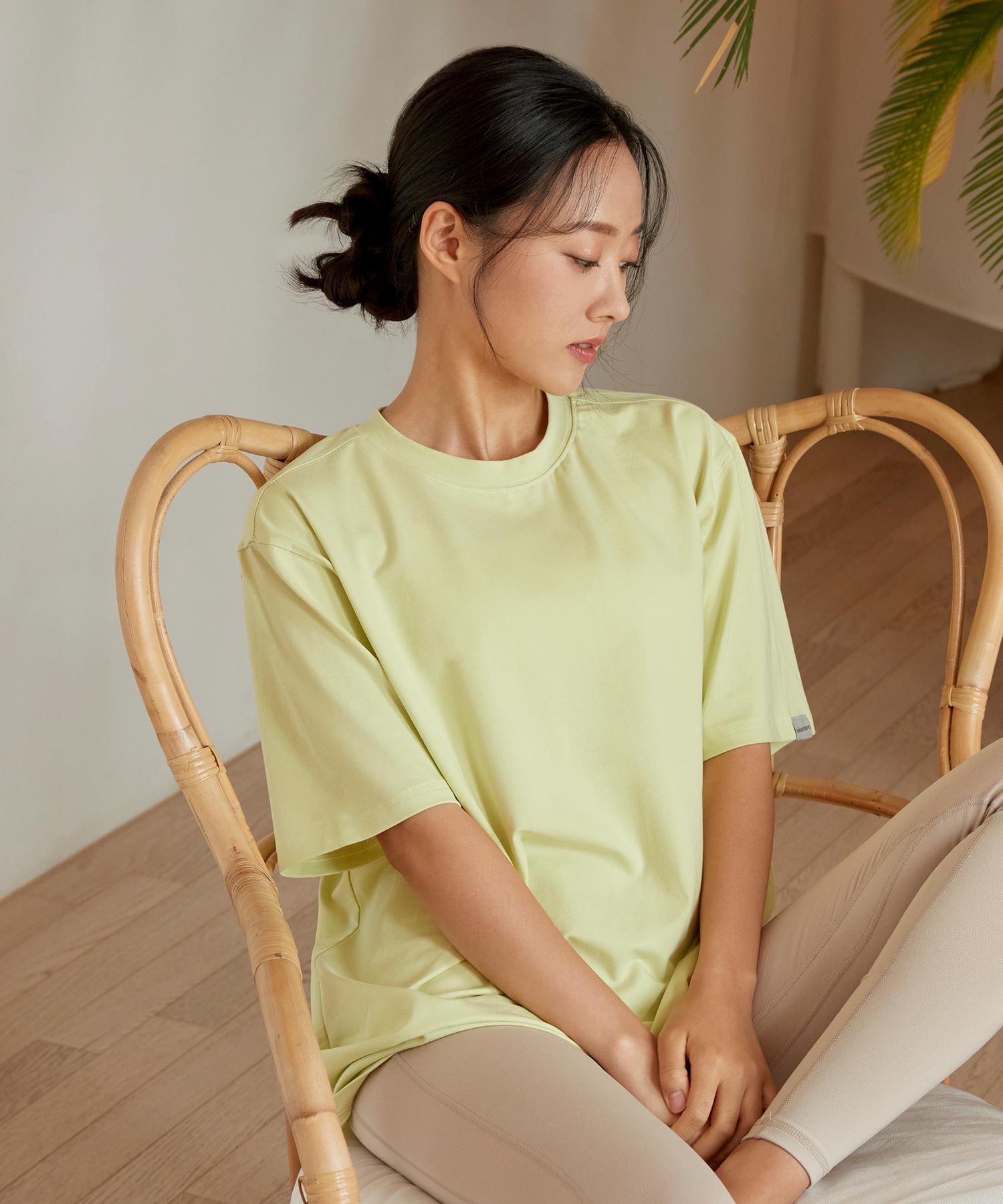 Reina Mora High Stretch Overshirt Pale Lime Neon Green/Xl-77.5-88 [T446]