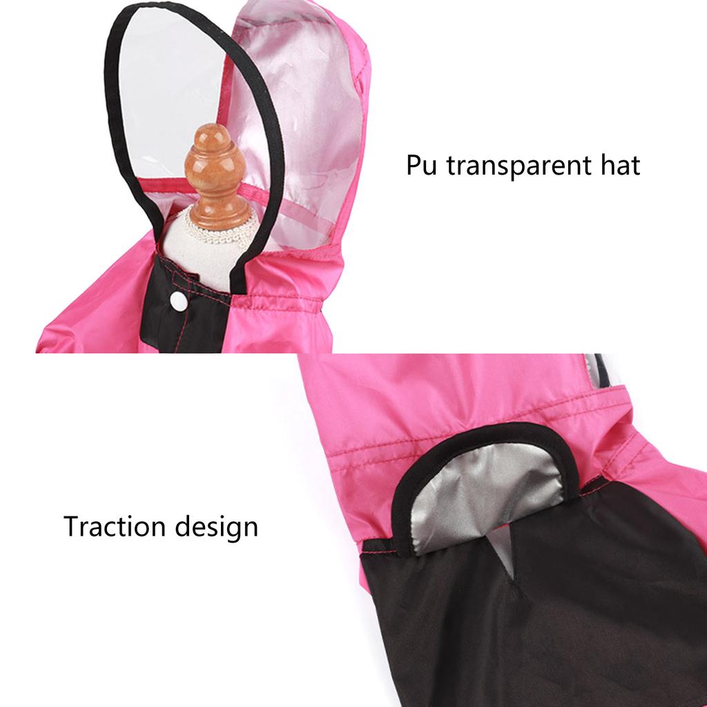Pet Raincoat Waterproof Dog Raincoats Outdoor Activity Dog Rain Jackets Small Medium Puppy Reflective Windproof Clothes