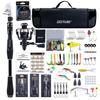 Goture 24T Black Gold Single Rod Reel Set with PVC Carrier Bag & 1.8M