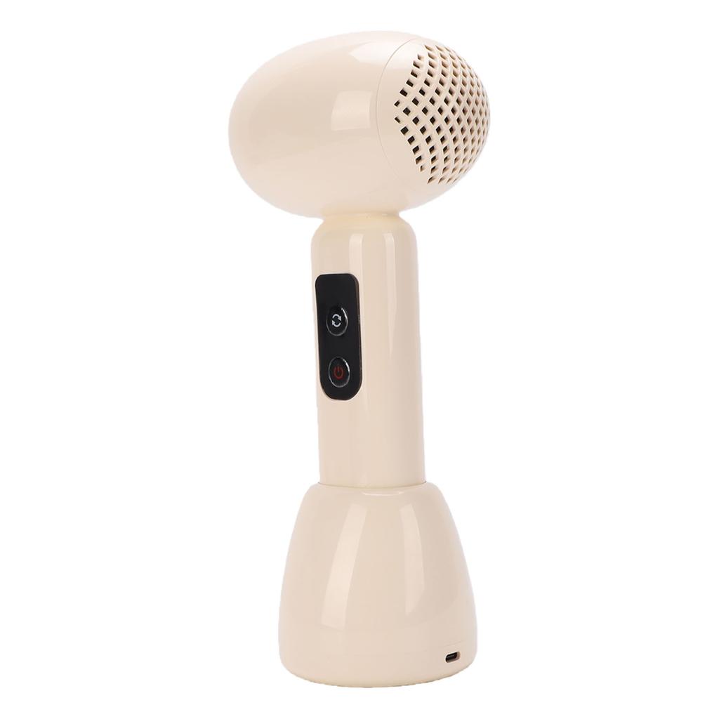 Cordless Hair Dryer Cold Hot Wind Quiet Battery Operated Rechargeable Portable Blow Dryer for Home Travel Light Yellow