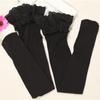 80D Velvet Leg Warmers Women Sexy Lace Top Silicone Hold Up Thigh High Stockings Elastic Nylon Medias  Lingerie