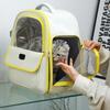 Large-Capacity Breathable Cat Backpack Carrier with Durable PVC, Side Opening and Zip Closure for Outdoor Travel