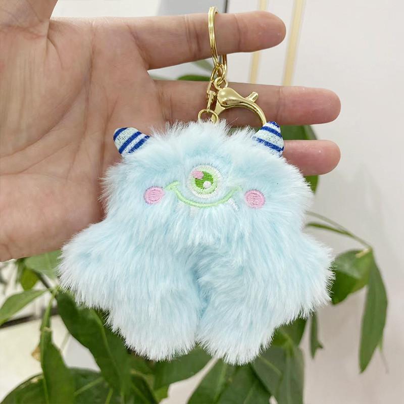 Cotton Pp Soft Filled Monster Keychain Doll Plush Toy In Various Colors For Gifts