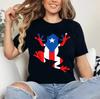 Puerto Rico Boricua Coqui Frog Puerto Rican Flag T-Shirt