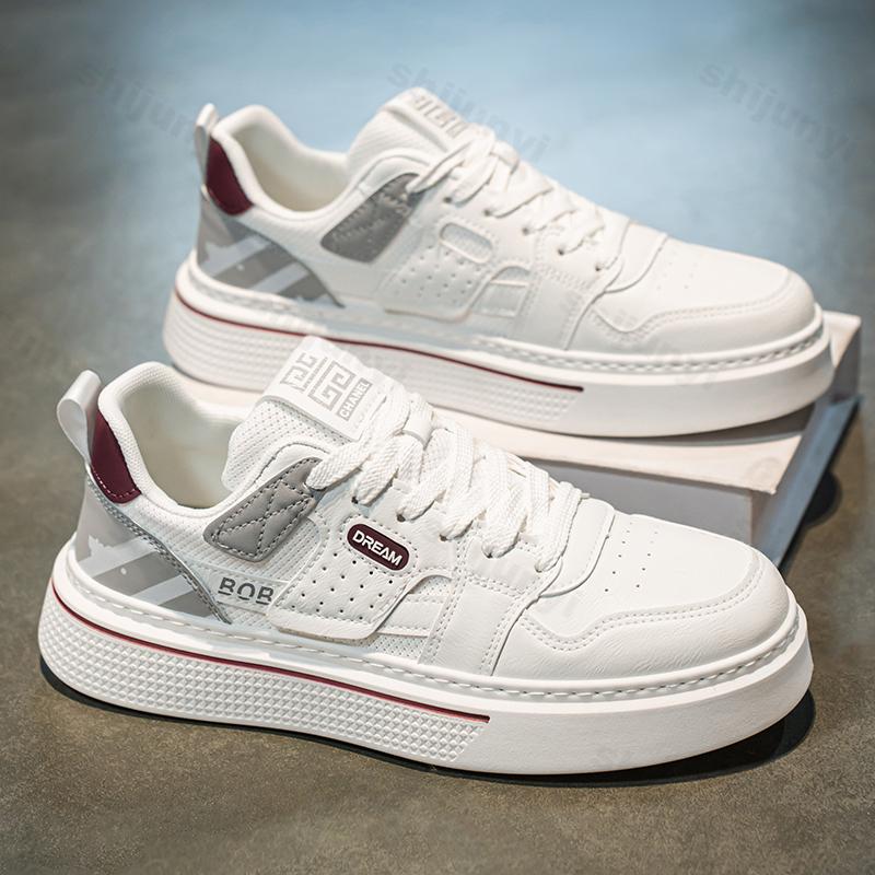 Fashion Men's Shoes 2025 Summer New Niche Fashion Trend Versatile Breathable Soft Sole Casual Sports Low Top Flat Shoes Lace-up Sneakers