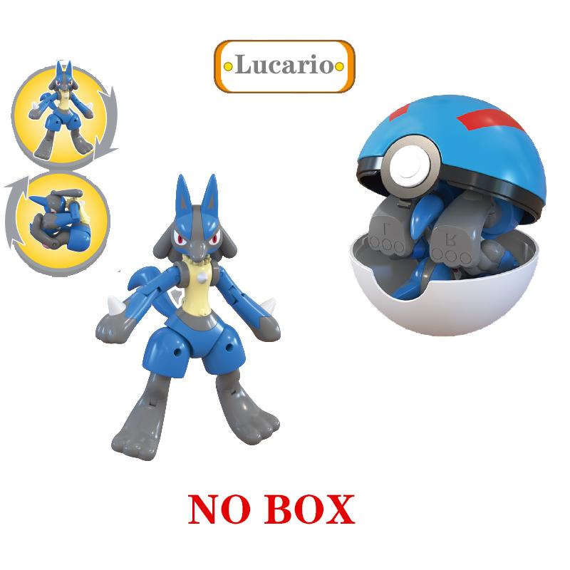 New Pok é mon Pok é Ball Transformation Ball Pikachu Charmander Eevee PVC Model Parent Child Interactive Toy Birthday Gift toys