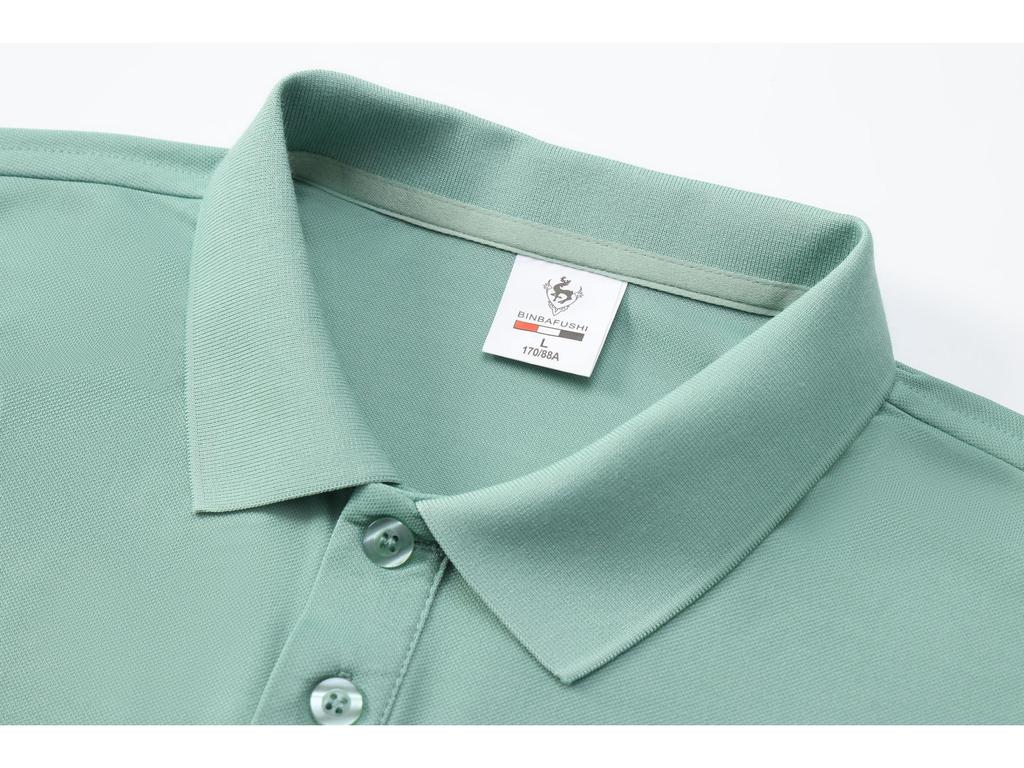 Spring/Summer Unisex Simple Short Sleeve Polo - Men's Solid Color Turn-Down Collar Sports Shirt