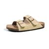 Cowhide Leather Two-Strap Birkenstock Sandals with 3cm Thick Sole - 2026 New Style