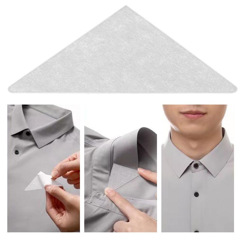 100pcs Triangular Shape Adhesive Collar Stays Self Adhesive Shirt Neck Stays For Men