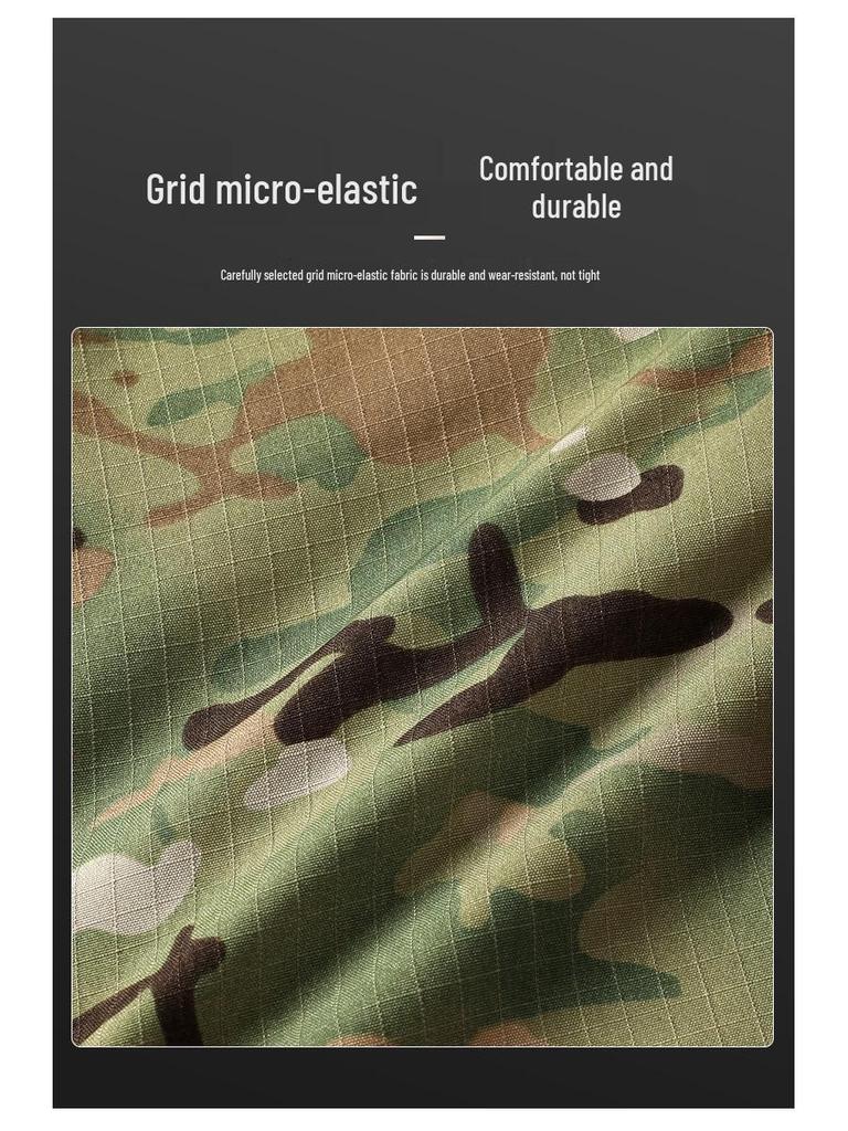 Men's Wear-Resistant Camouflage Workwear Set: Jacket & Pants for Outdoor, Tactical, and Mountaineering Activities