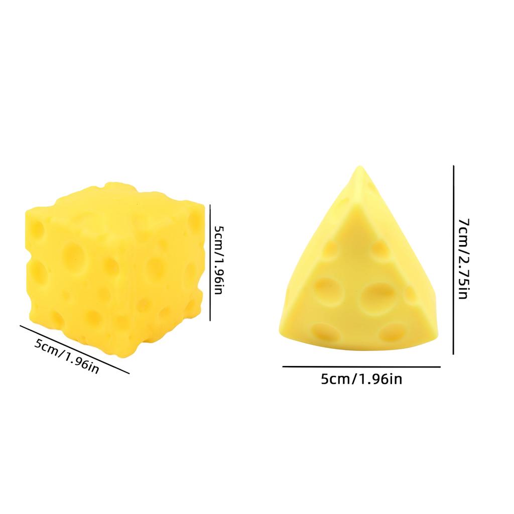 Cheese, Cheese, Pinch, Music, Stress Relief Tool, Ventilatory Ball Simulation, Food Play TPR Soft Rubber Rebound Ventilatory Toy