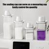 Laundry Detergent Dispenser Scent Booster Beads Storage Container with Measuring Cup Lid for Laundry Beads Powder Oatmeal Pet Food